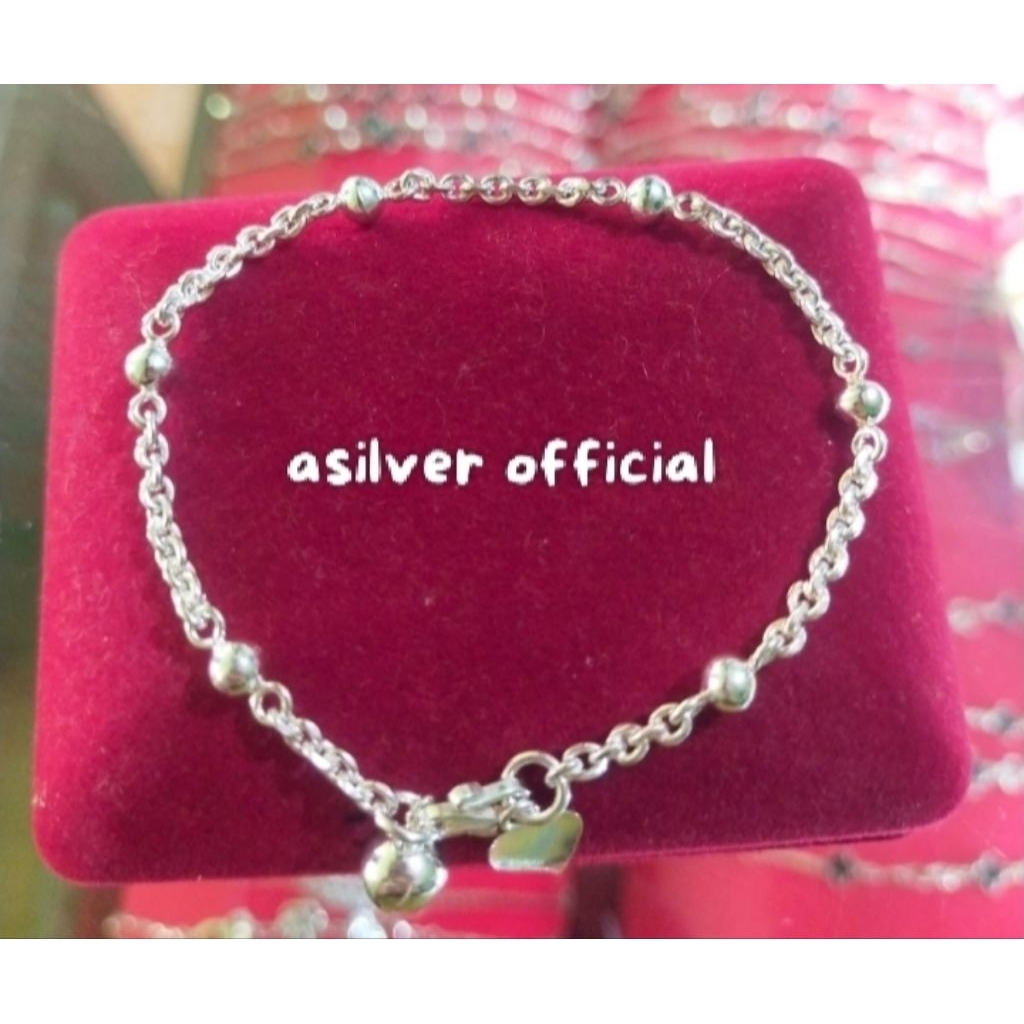 gelang tangan perak dewasa