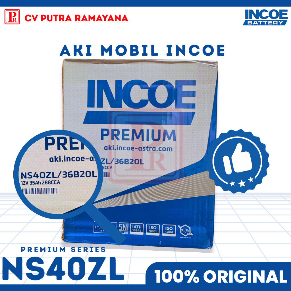 AKI (ACCU) MOBIL INCOE NS40ZL ORIGINAL