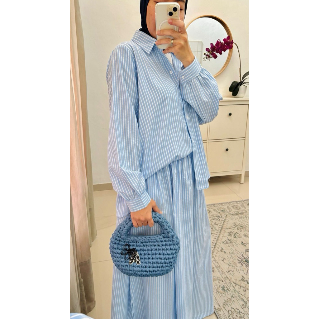 Ameera Indonesia | Raneesha set kemeja dan rok katun