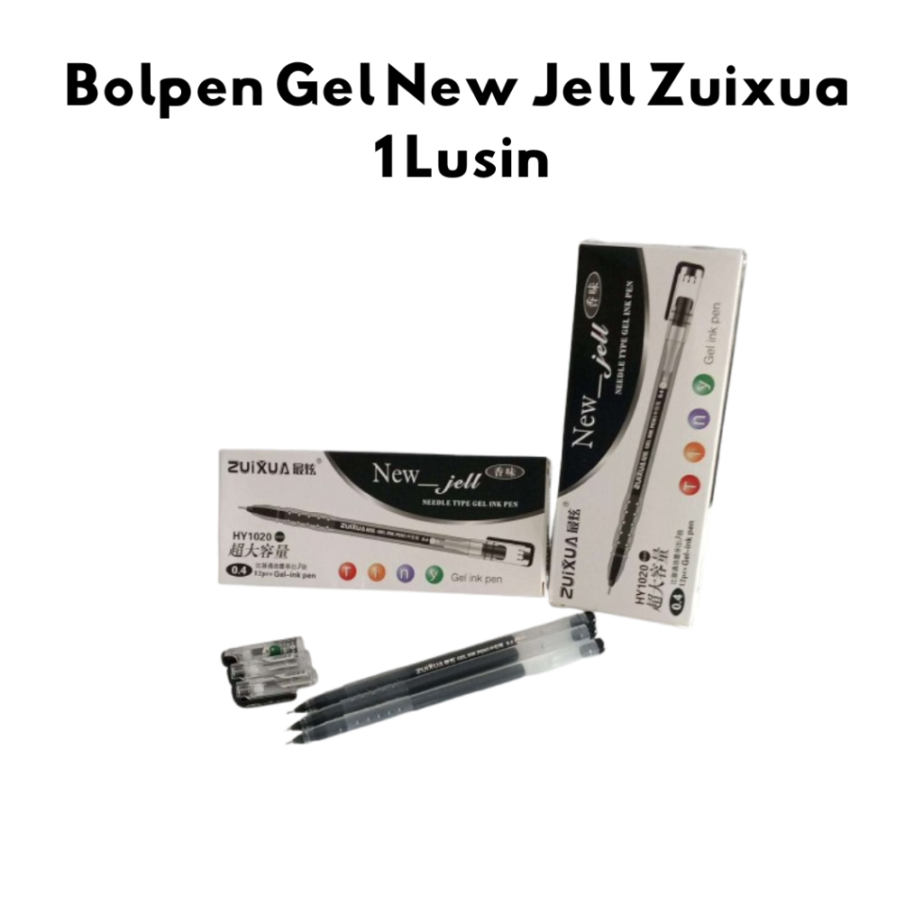 

Bolpen Gel New Jell Zuixua 1 Lusin (12 pcs)
