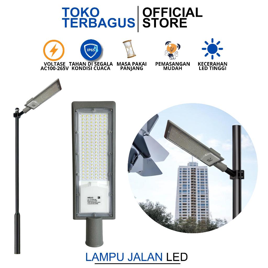 Lampu Jalan LED 30W-200W Super Terang Anti Air, Hemat Listrik, Garansi 10 Tahun