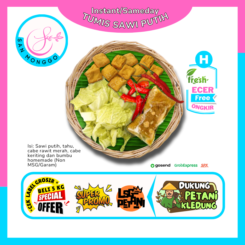 

Sanmonggoo >> Tumis Sawi Putih -- Hasil Bumi Sindoro Sumbing (H)