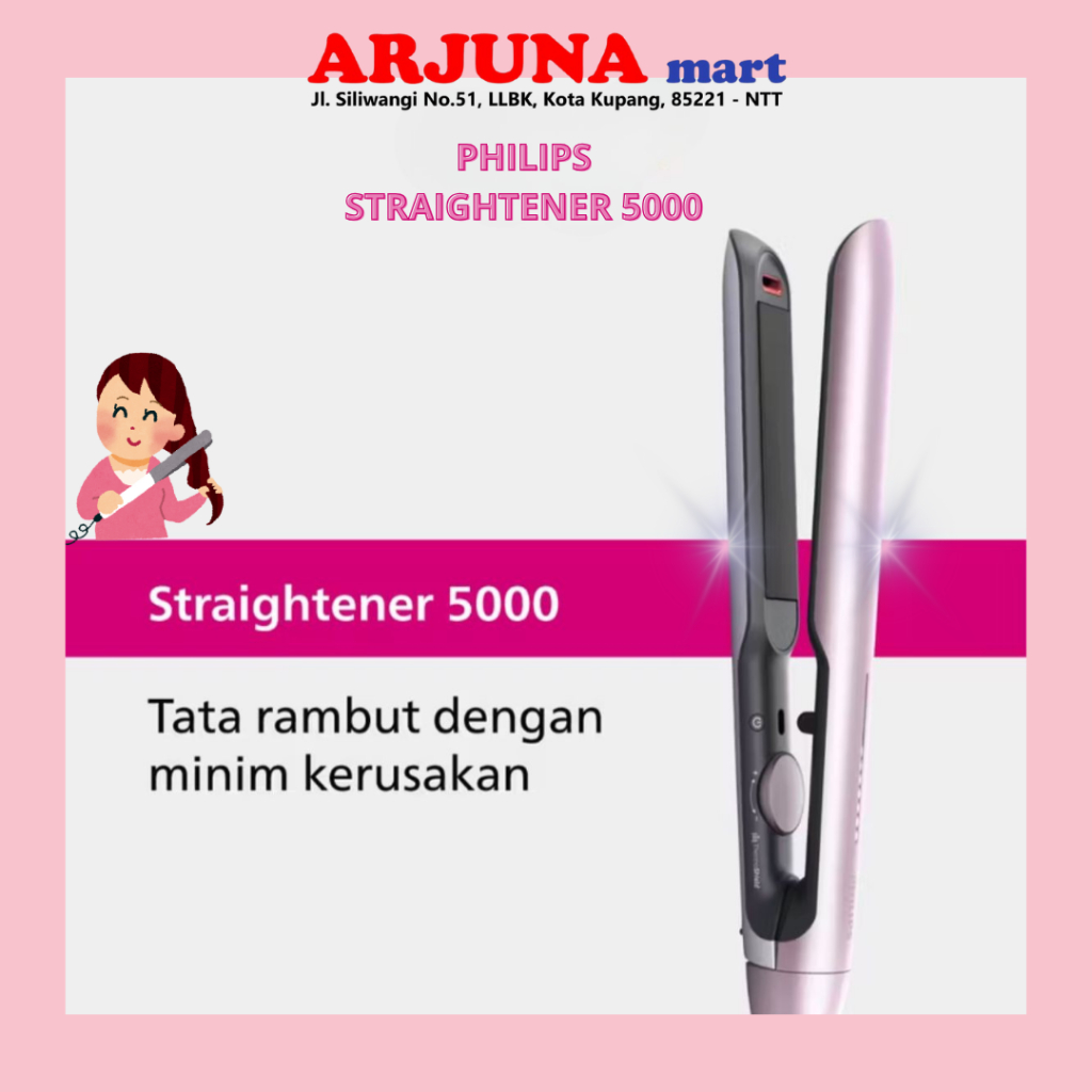 PHILIPS STRAIGHTENER 5000 STYLE WITH LESS HEAT DAMAGE
