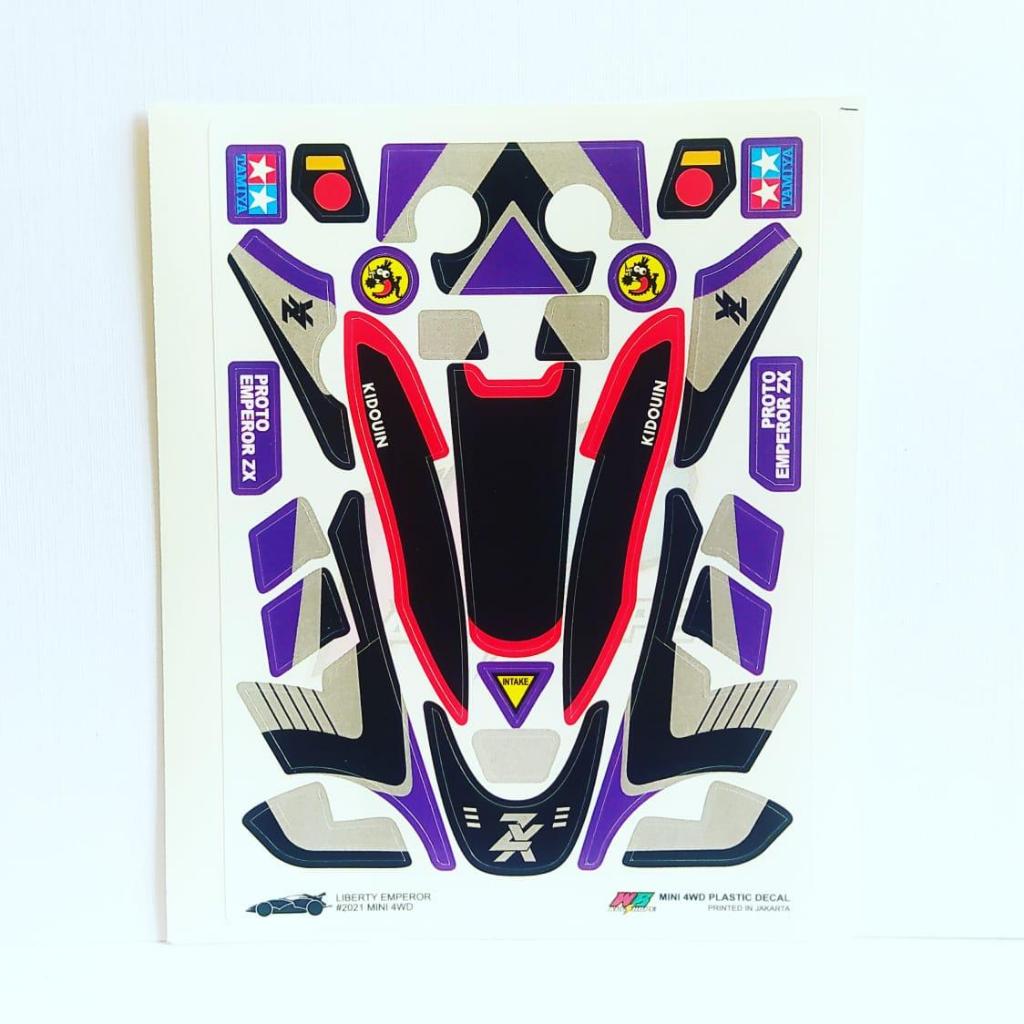 Stiker Liberty - Proto Emperor ZX - Body Ungu - Vinnyl Laminating Glossy