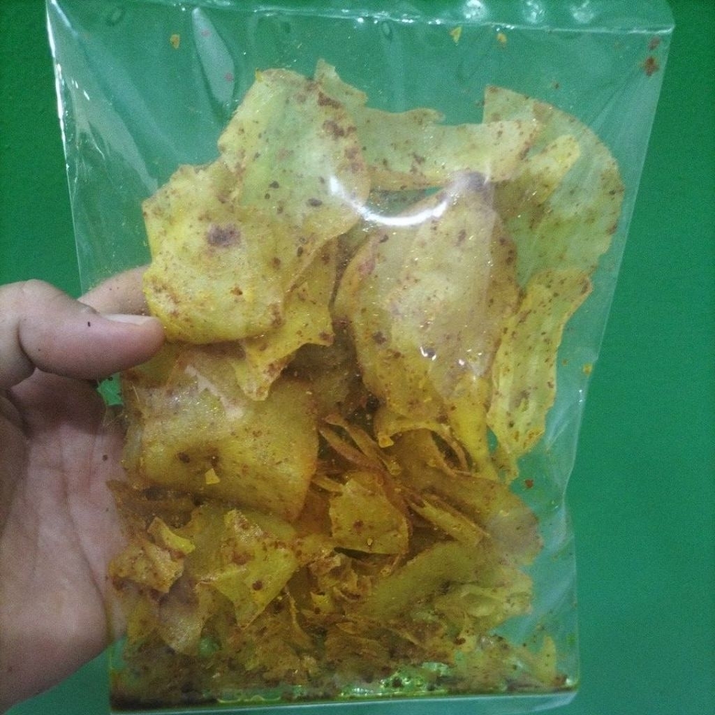 

kerupuk pedas manis campur ikan tengiri kerupuk tidak berminyak ya jamin enk