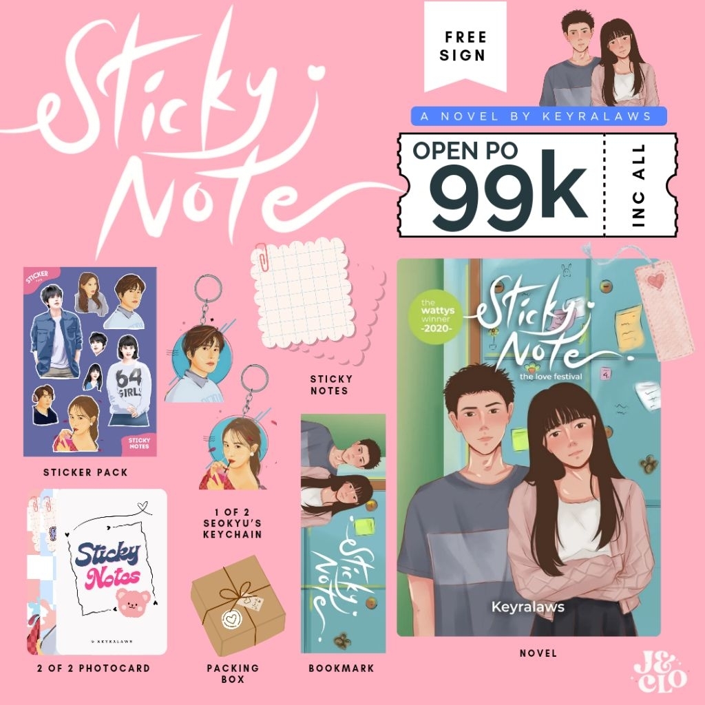 

NOVEL STICKY NOTES SEOKYU BY KEYRALAWS