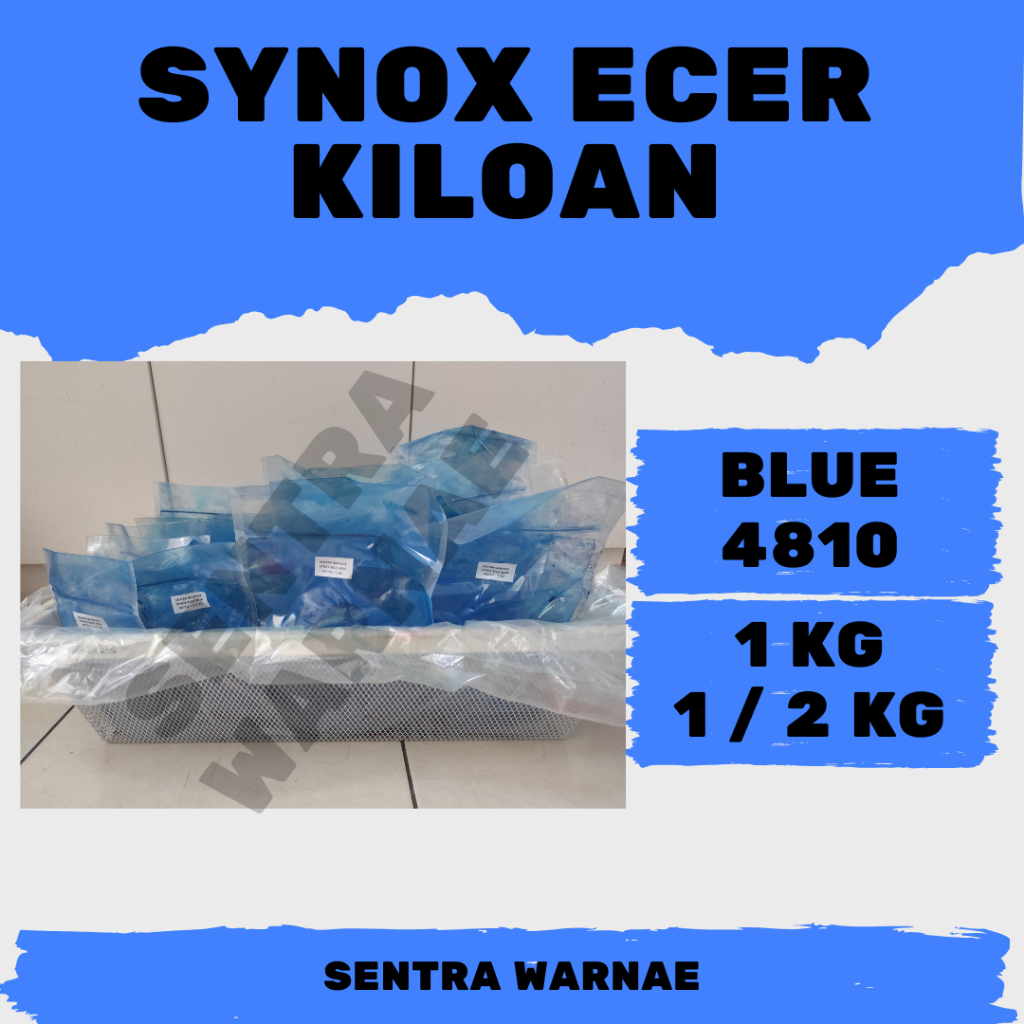 Pewarna Pigment/Iron Oxide/Oker/Verf Eceran Kiloan - Synox Biru / Blue 4810
