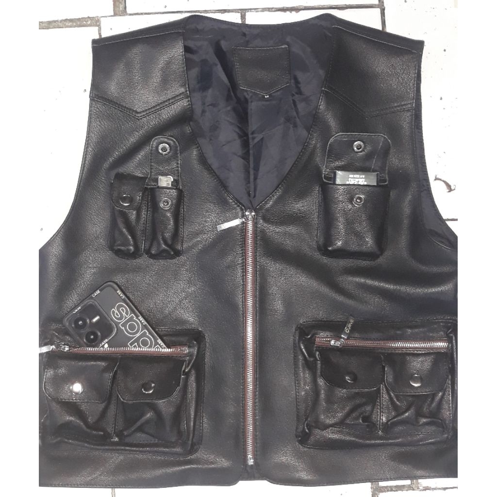 ROMPI KULIT ASLI KOBOY ROMPI BIKERS KULIT ASLI ROMPI PRIA KULIT ASLI VEST LEATHER ORIGINAL VEST KULI