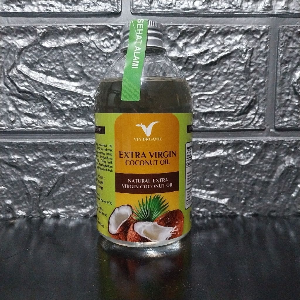

Extra Virgin Coconut Oil EVCO by Vin Organik 250mL; EXP 2027, Minyak Kelapa Murni Cold Pressed