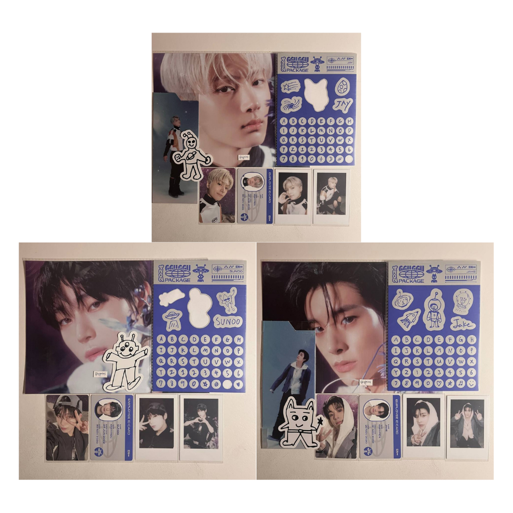 [BACA DESKRIPSI] Official ENHYPEN 2024 GGU GGU Package Jay Sunoo Photocard Set