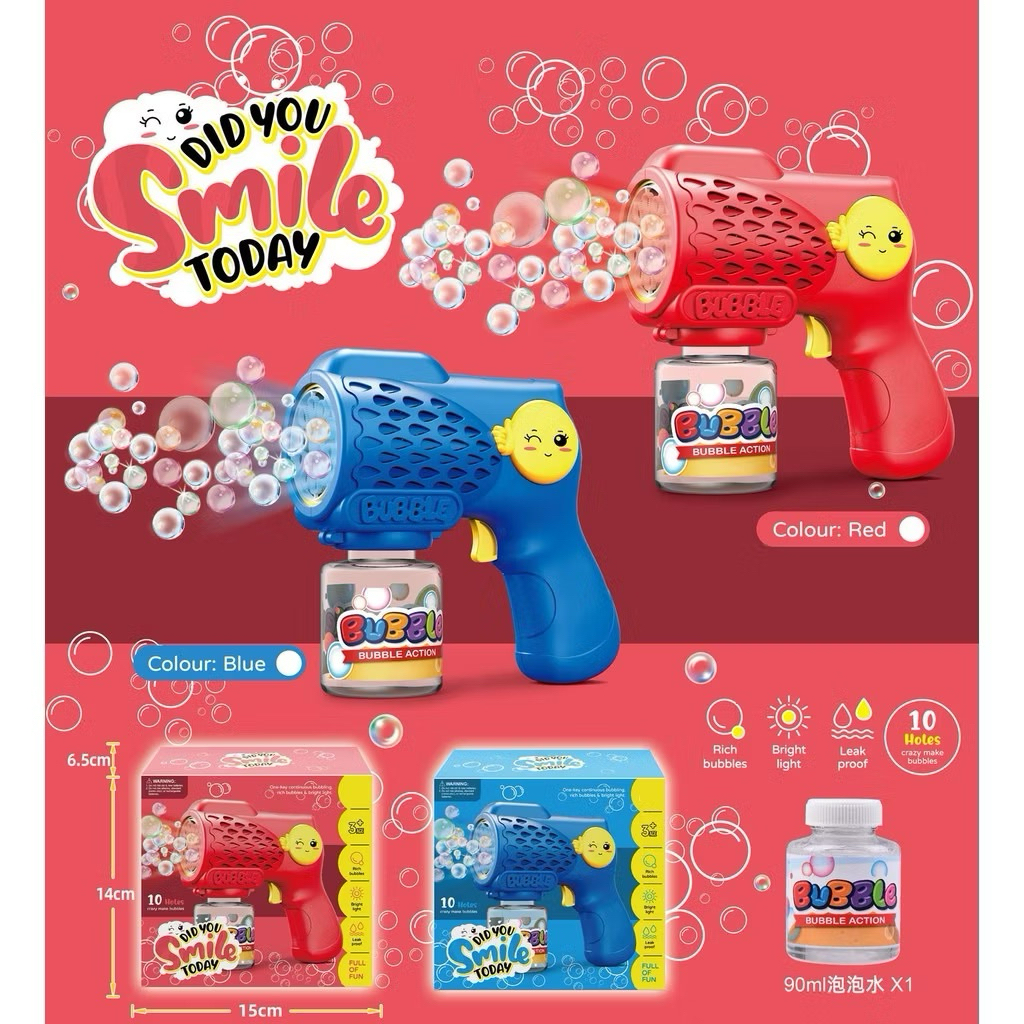 Tembakan Gelembung Mainan Bubble Gun Anak | Mainan Pistol Bubble Gun Premium