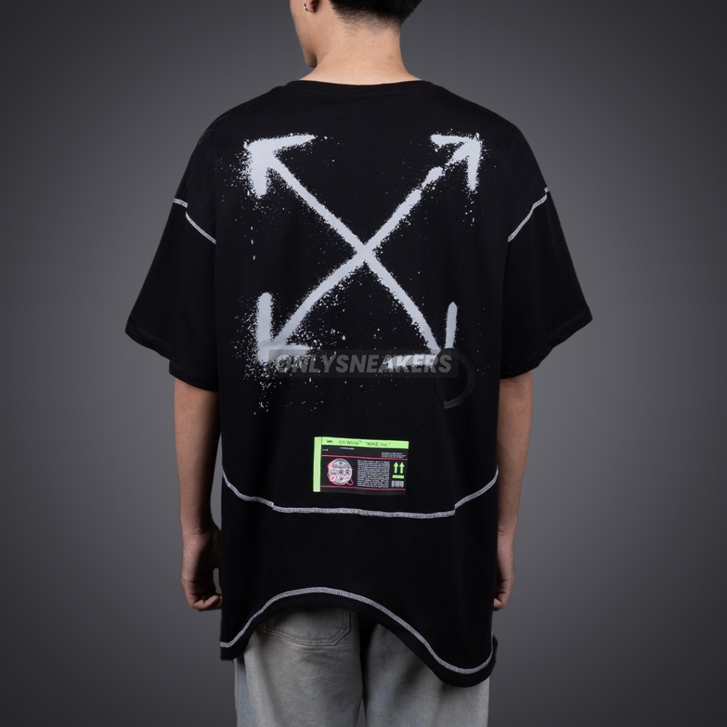 OFF WHITE X NIKE GALAXY BLACK TEE