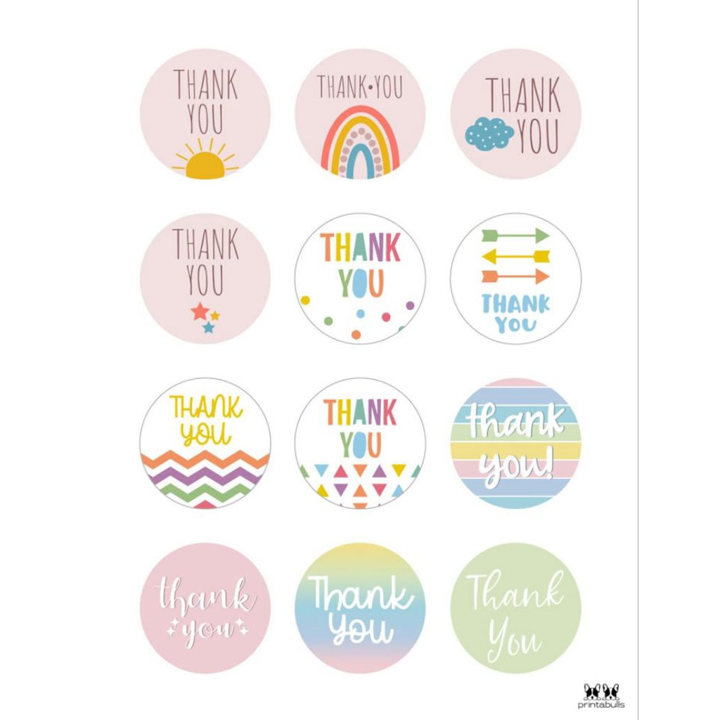 

STICKER THANK YOU LUCU