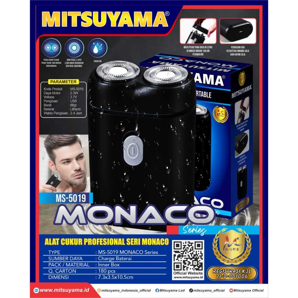 ALAT POTONG RAMBUT HAIR CLIPPER PORTABLE MURAH MITSUYAMA MS-5019 - MONACO/NAPLES/NAPOLI/ROMA/SHANGHA