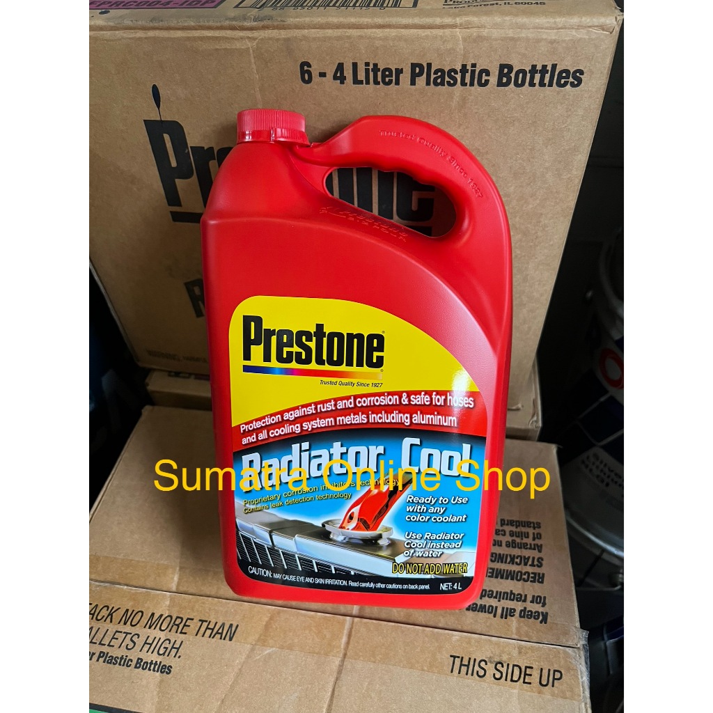 Air Radiator Coolant Prestone 4 Liter Merah / Hijau