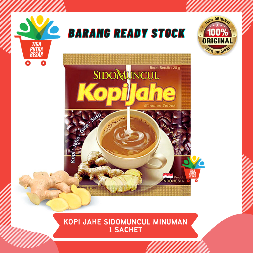 KOPI JAHE SIDOMUNCUL 1 SACHET / KOPI JAHE GULA KRIMER