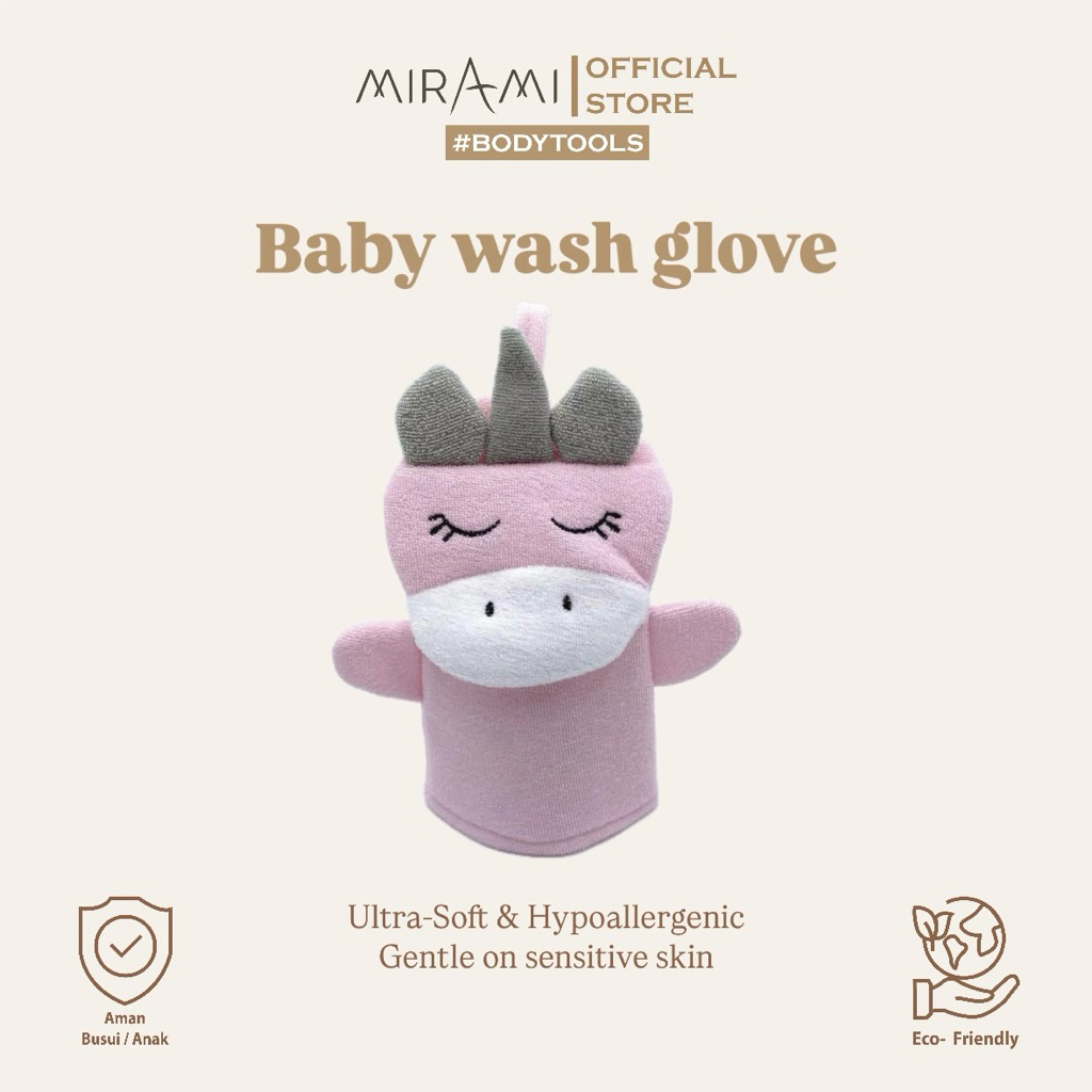 Baby wash glove - animal design bath buddy - sarung mandi bayi / anak - design lucu teman mandi
