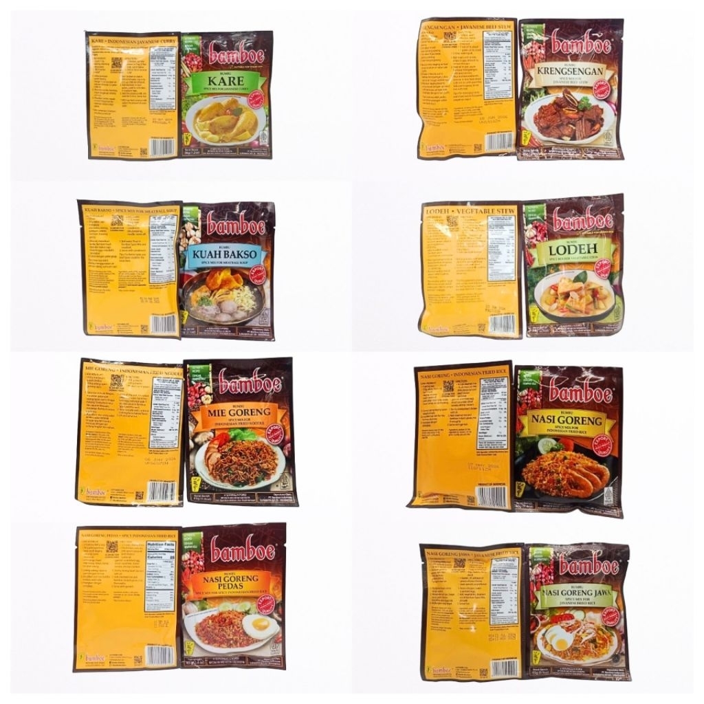 

✨️BAMBOE bambu dapur instan spices - bumbu masak Kare | Krengsengan | Kuah Bakso | Lodeh | Mie Goreng | Nasi Goreng | Nasi Goreng Pedas | Nasi Goreng Jawa✨️