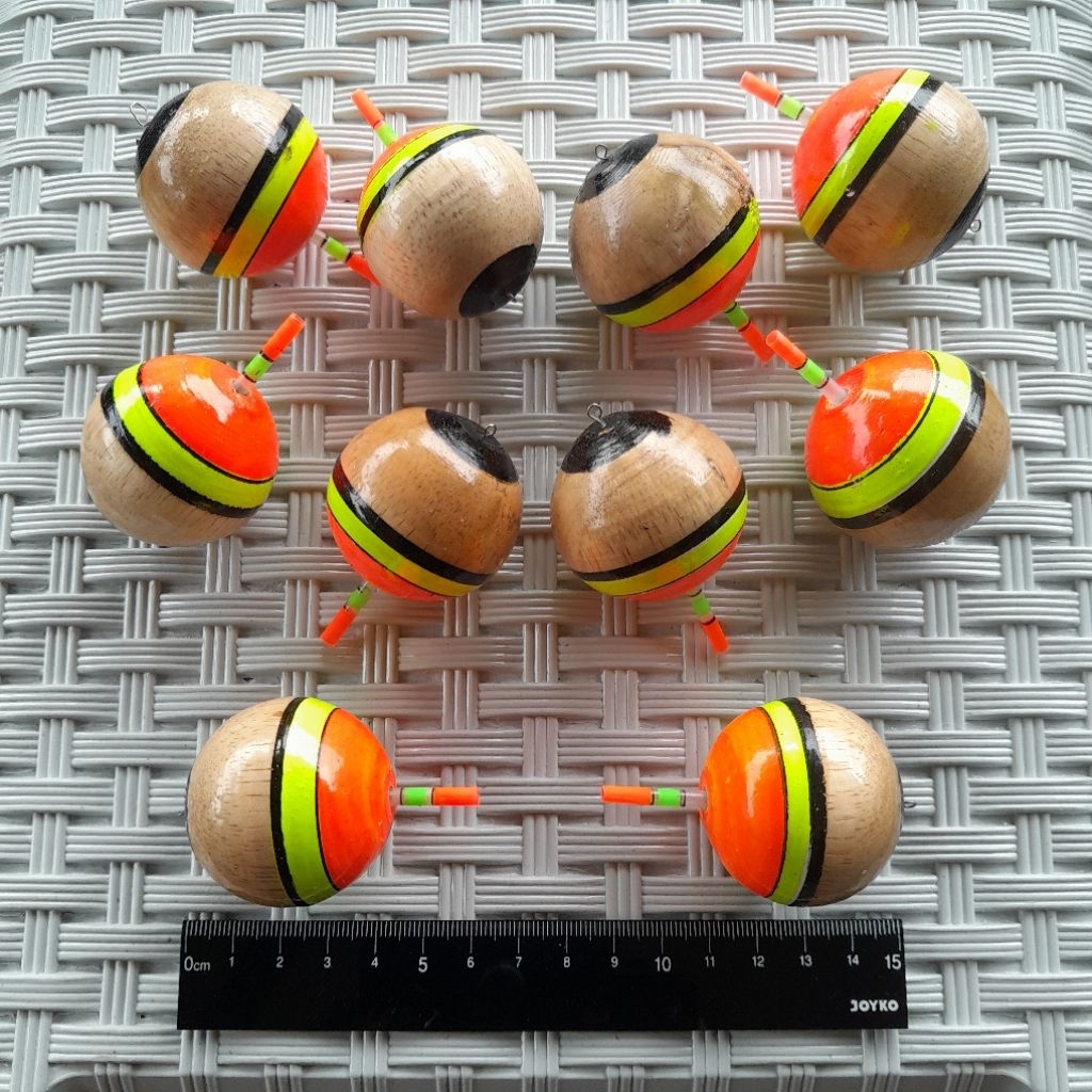 Pelampung Pancing Kayu Bulat Besar Starlite / Kumbul Pingpong