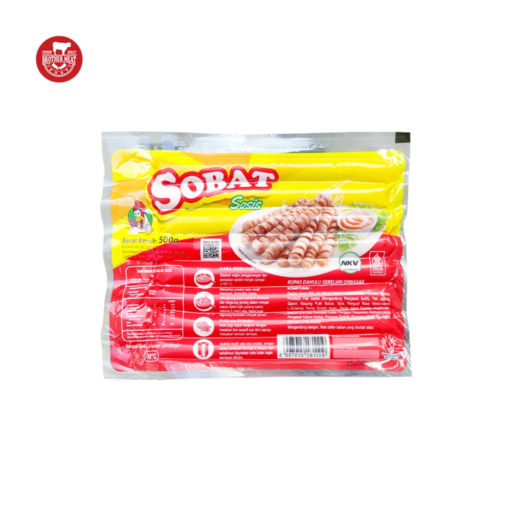 

SOBAT Sosis Ayam Long isi 16 500gr - Brothermeatshop