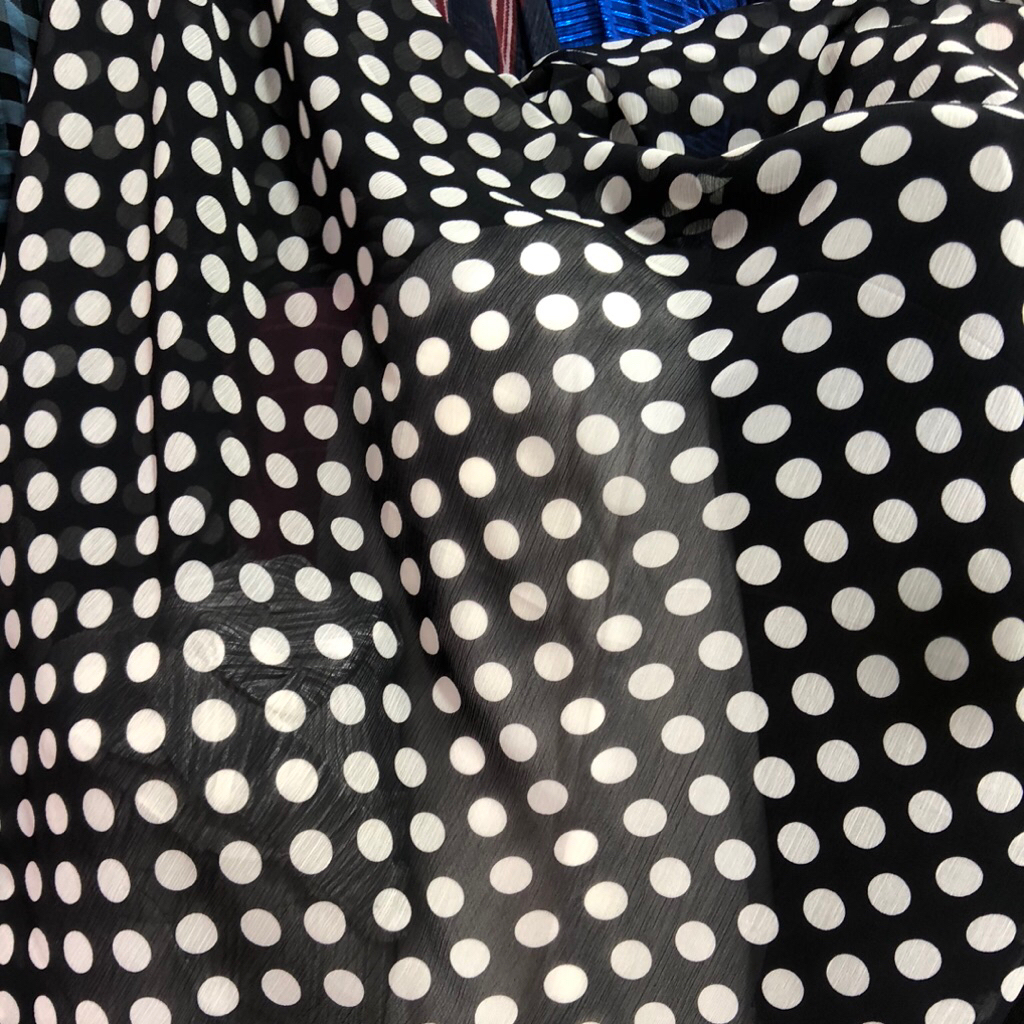 kain sifon yoryu motif polkadot - kain sifon motif impor - kain sifon motif premium k