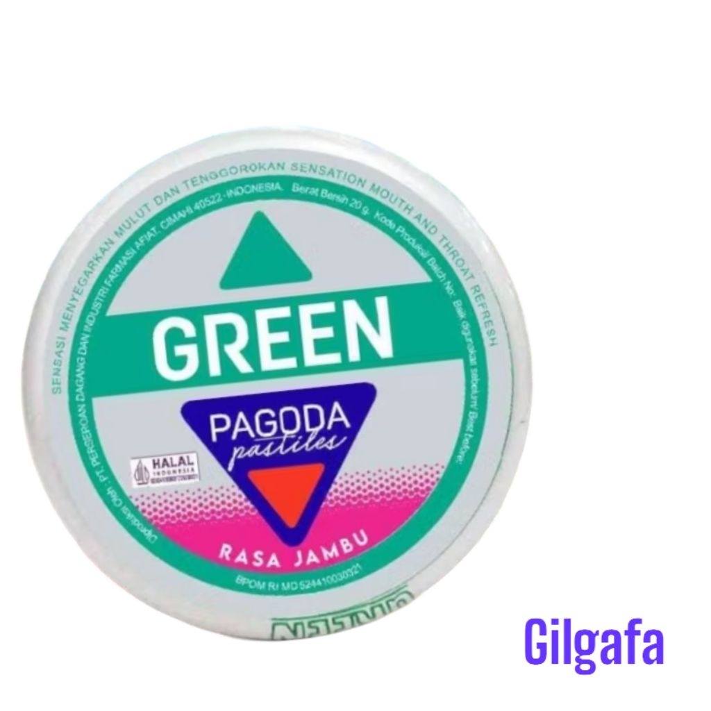 

Green pagoda pastiles jambu 20gr