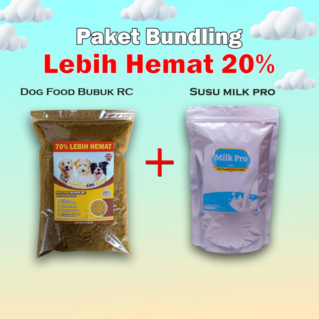 

23bagusmenshop - Bundling Paket Bubuk Dog Food Royal Canin + Susu Milk Pro