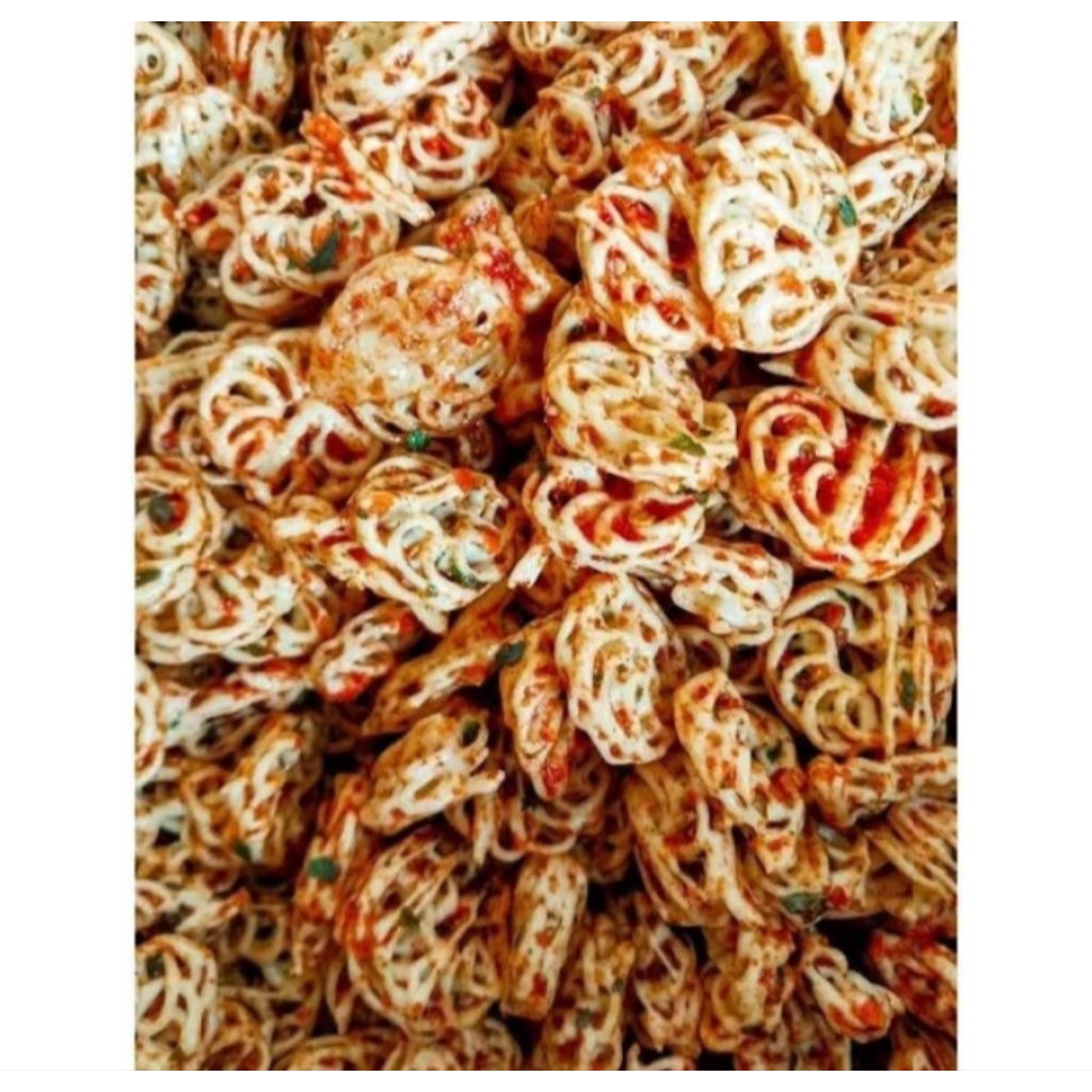 

seblak kerupuk Rafael/kerupuk mawar/kerupuk pedo pedas daun jeruk bumbu melimpah