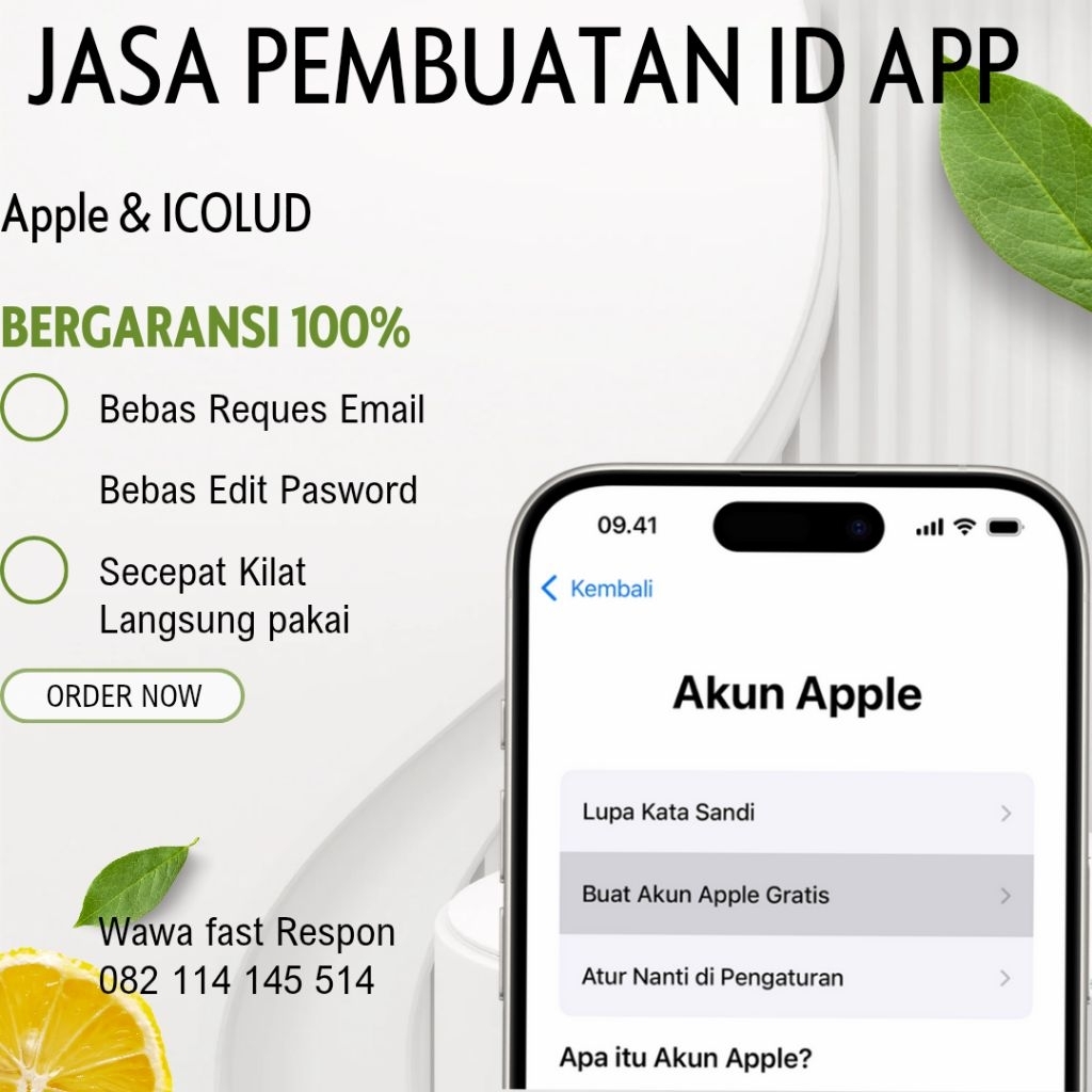 Layanan Apple id Buat baru [icloud]