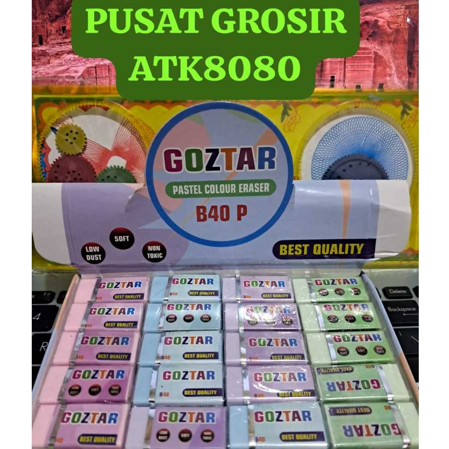 

[PGATK] JUAL 5 PCS HAPUSAN GOZTAR WARNA PASTEL NO TOXIC. PASTEL COLOUR ERASER.
