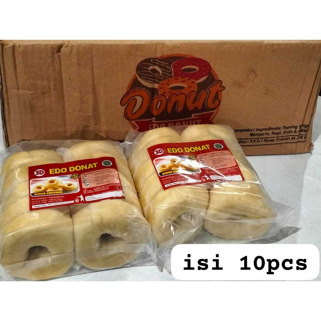 

Donat Kentang Lembut Isi 10 Pcs – 20 pcs Edo Donat Homemade, Fresh, Enak & Empuk