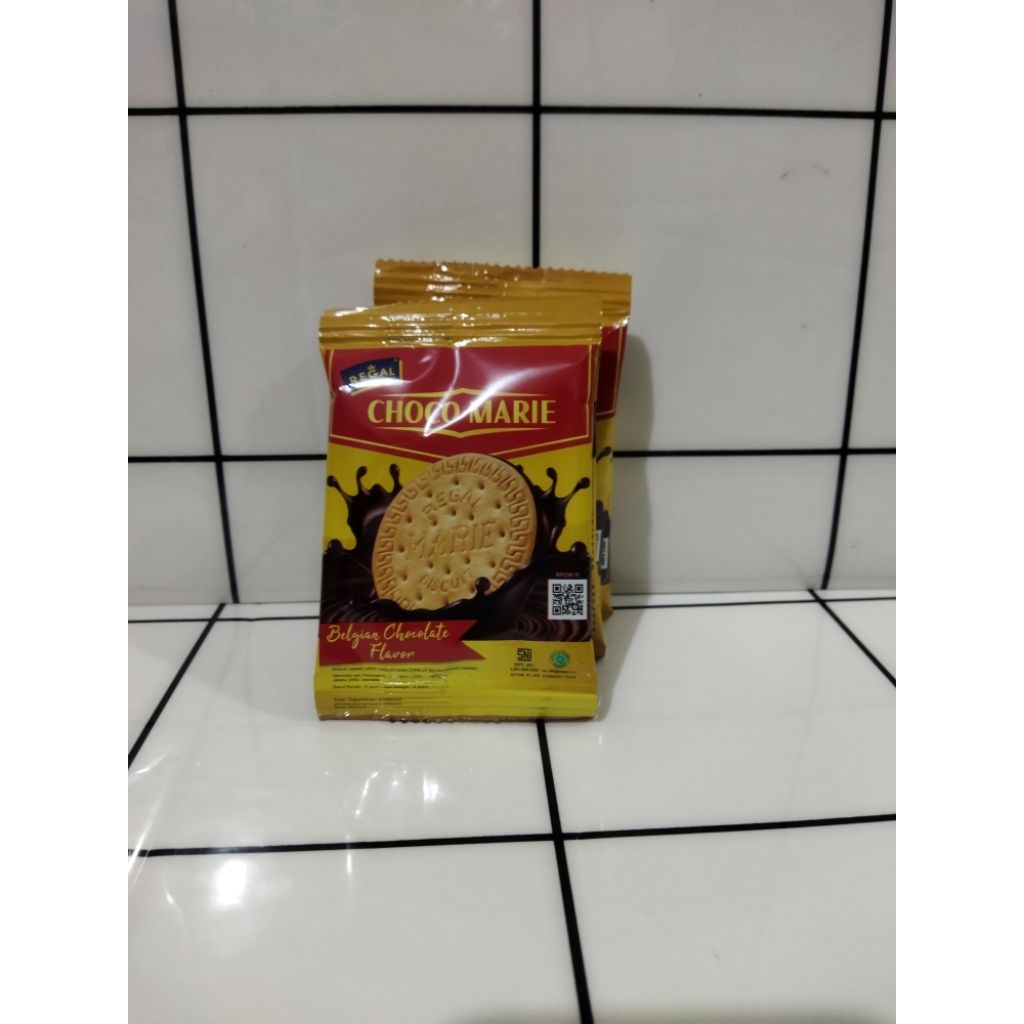 

regal marie biskuit rasa belgian chocolate isi 6 sachet
