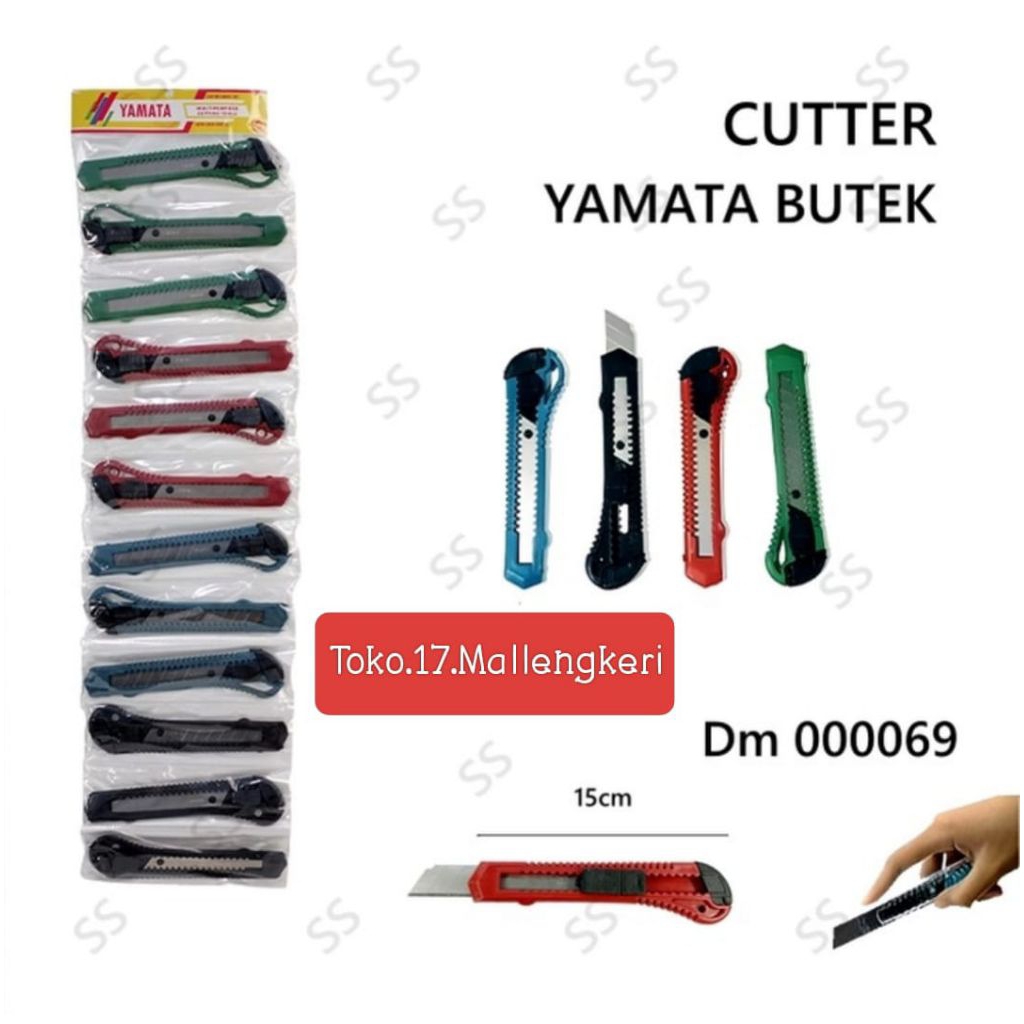 

Pisau Cutter Murah Meriah merk Yamata warna Butek Harga satuan