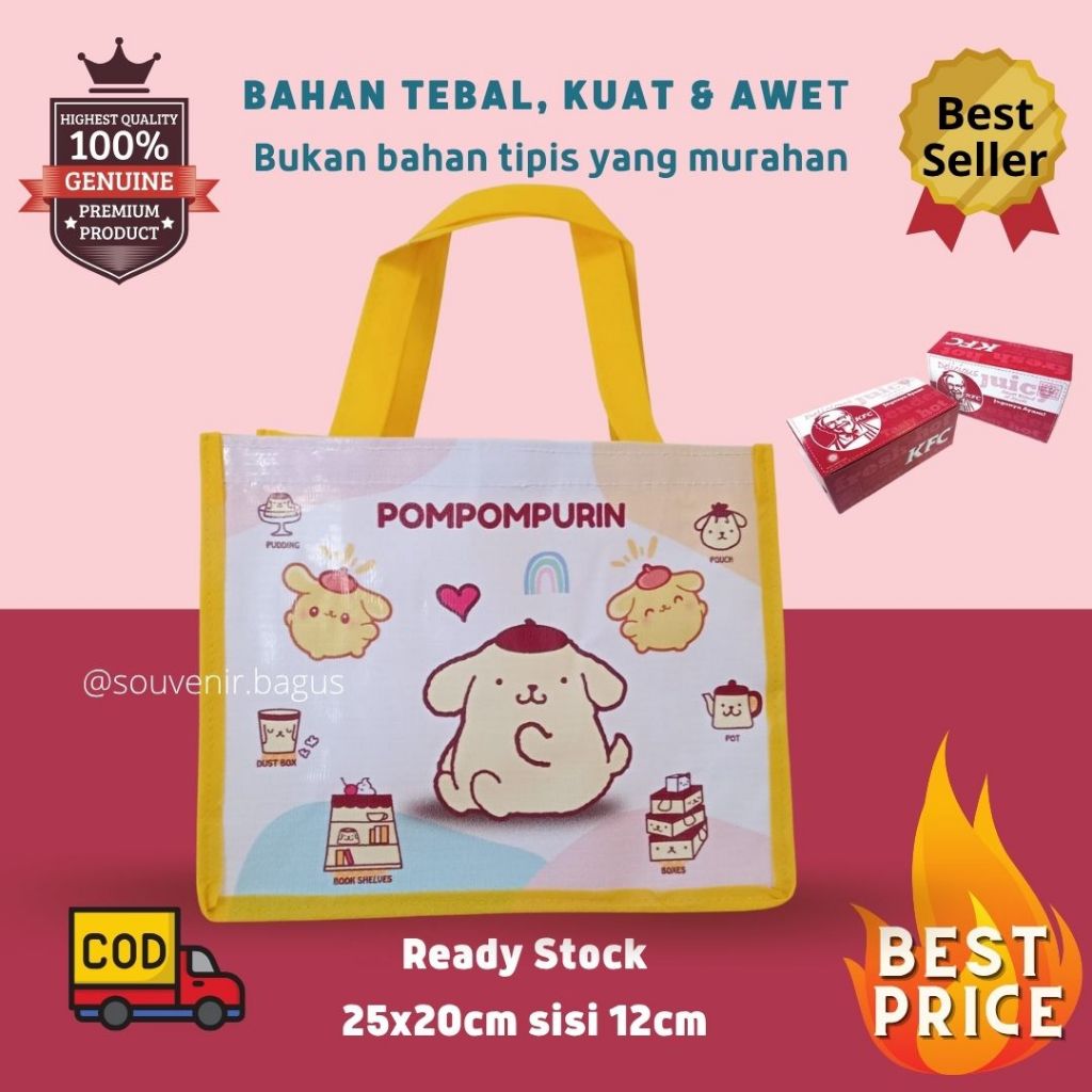 

Tas Ulang Tahun Anak Pompompurin Souvenir Ultah Pompurin temen kuromi