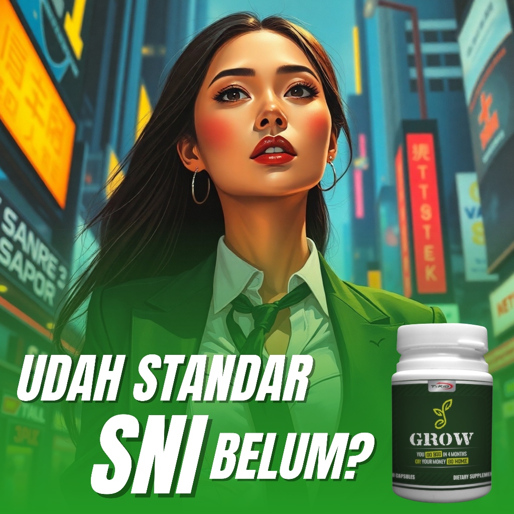 GROW T-KIO PEMBESAR PERMANEN PALING AMPUH UNTUK PRIA (BUKAN BENGKAK SESAAT)