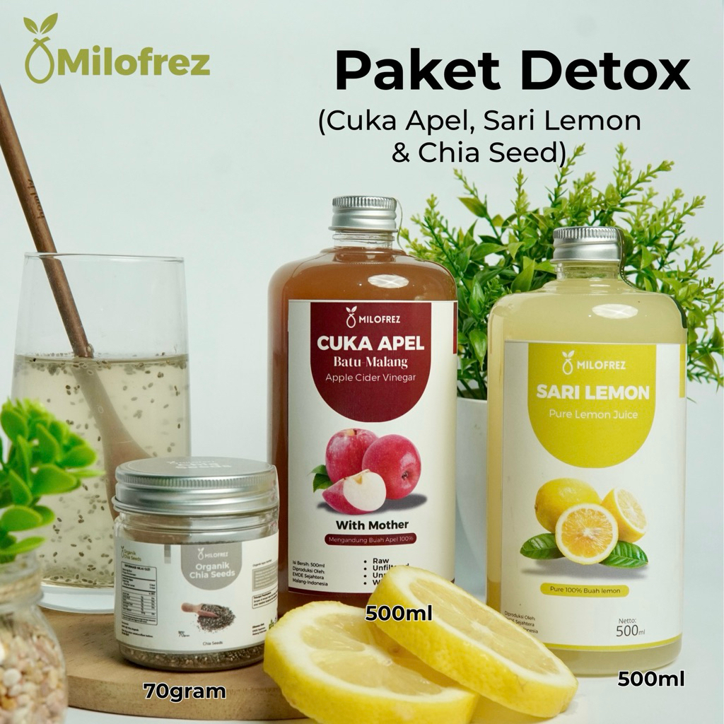 

Paket cuka apel sari lemon chiaseed milofrez