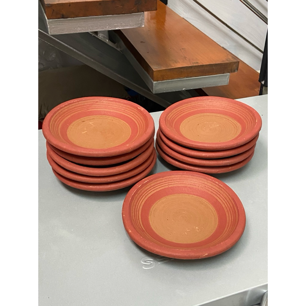 Cobek Tanah Liat INS merah bata