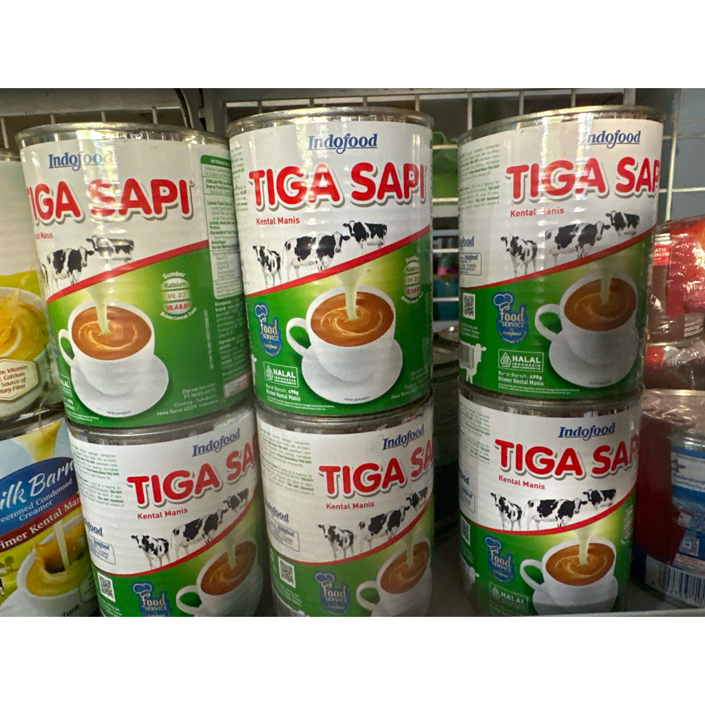 

SEMBAKO MURAH GROSIR 490 g PAKET SUSU TIGA SAPI 3 KALENG