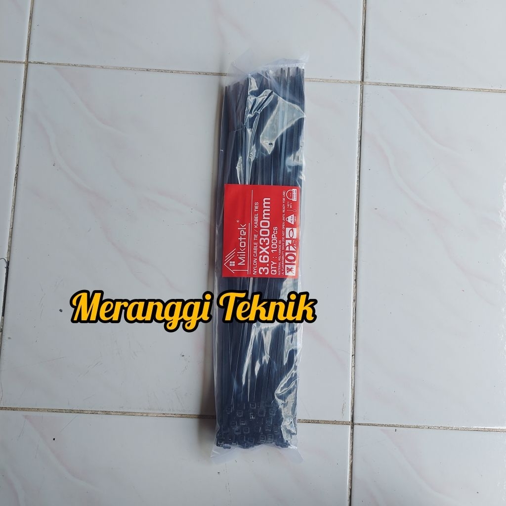 

id4656 Kabel tis tie ties 3.6x300 mm panjang 30 cm isi 100 pcs