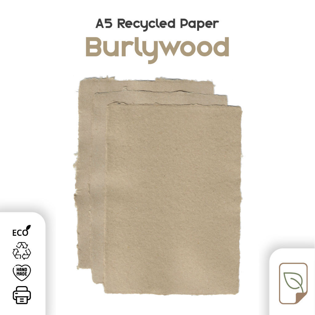 

[BURLYWOOD] A5 Kertas Daur Ulang / Recycle Paper / Handmade / by Pulpyrus
