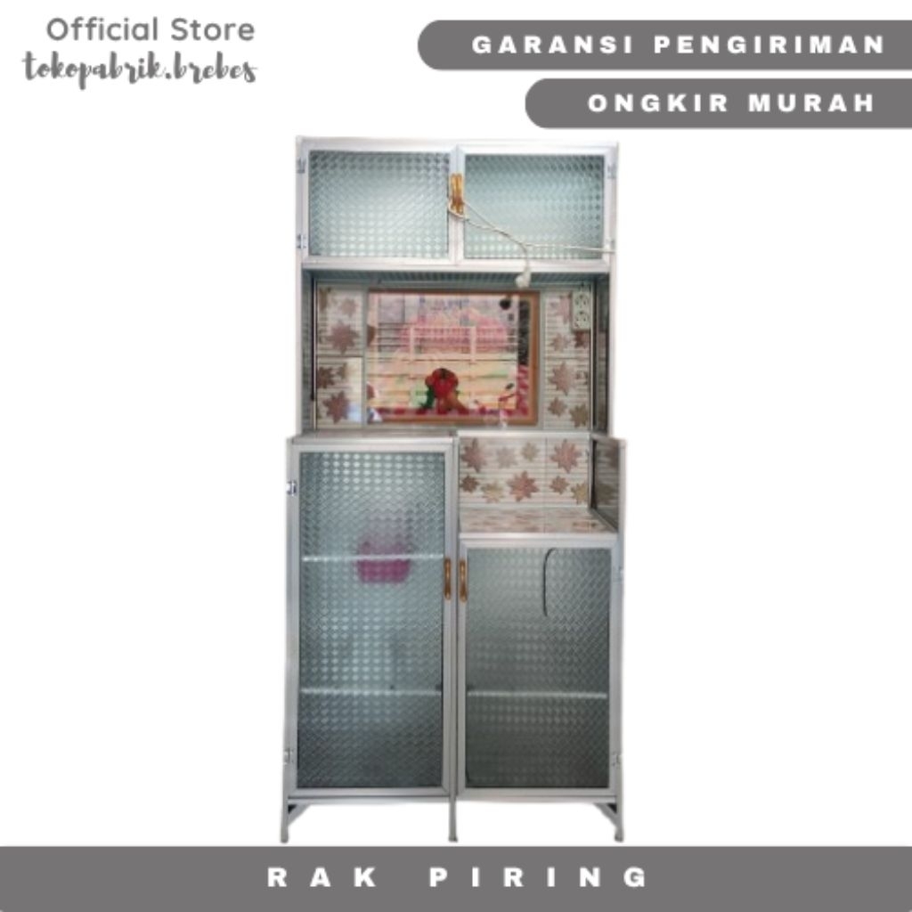 Rak piring 3 pintu rak piring 2 pintu minimalis lemari sayur serbaguna rak piring keramik lemari dap
