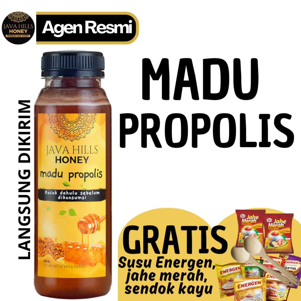 

JAVA HILLS HONEY MADU PROPOLIS - ASAM URAT, DIABETES, KANKER