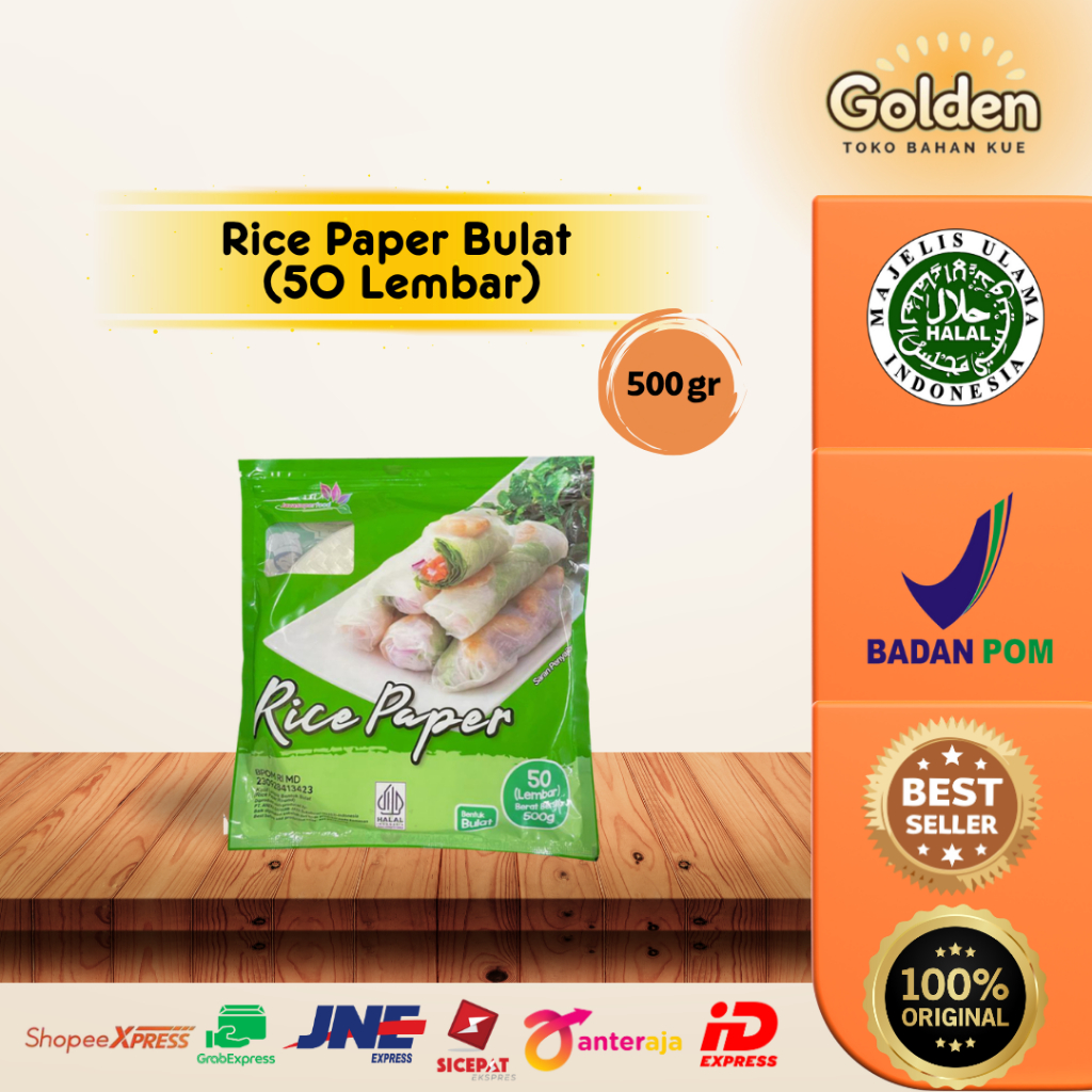 

Rice Paper Bulat Isi 50 Lembar