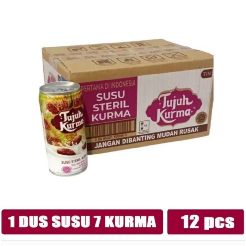

Tujuh Kurma Susu Steril Kurma 189ml (isi 12)