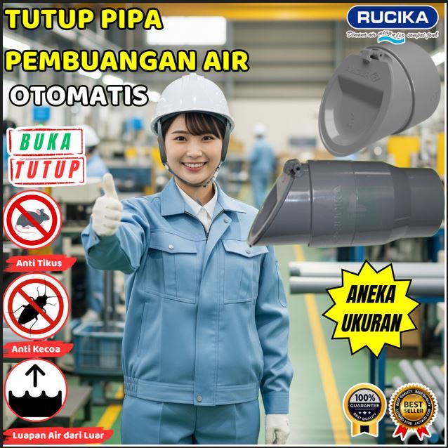 Fitting Khusus Rucika 4 Inch: Valve Otomatis untuk Pipa Standard/JIS Preventer Backflow 2 Inch, Penc