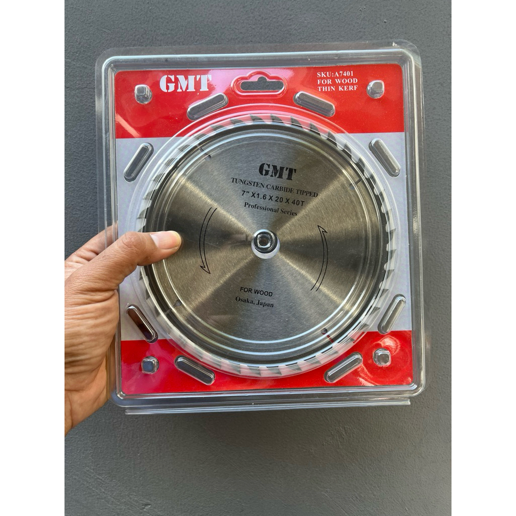 Mata gergaji serkel GMT 7 x 40T ( kemasan baru )