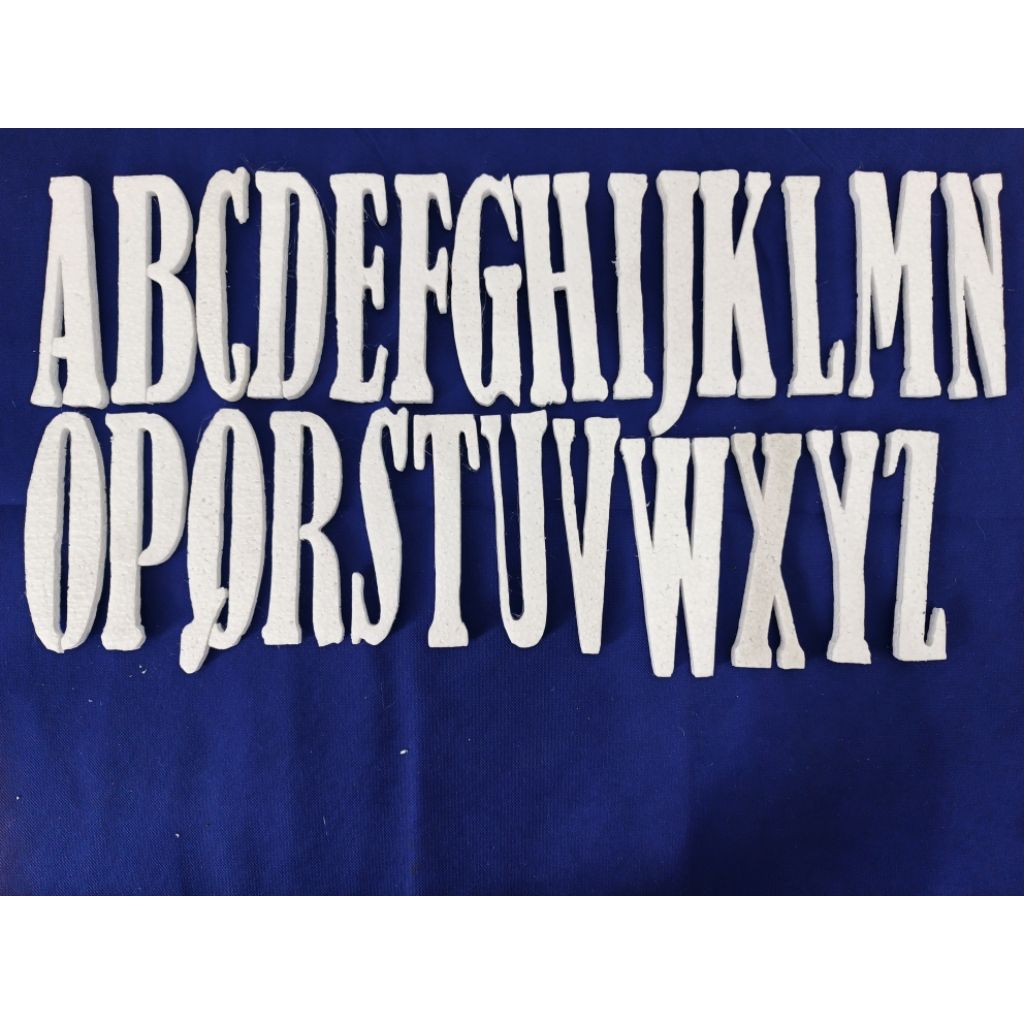 styrofoam alphabet | styrofoam huruf | styrofoam nama | styrofoam angka | huruf gabus | huruf | gabu