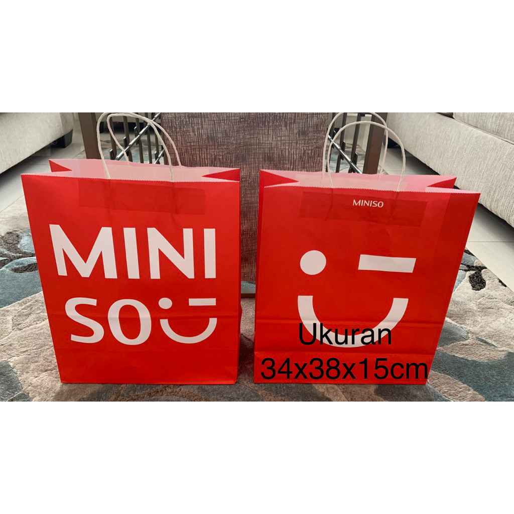 

paper bag miniso