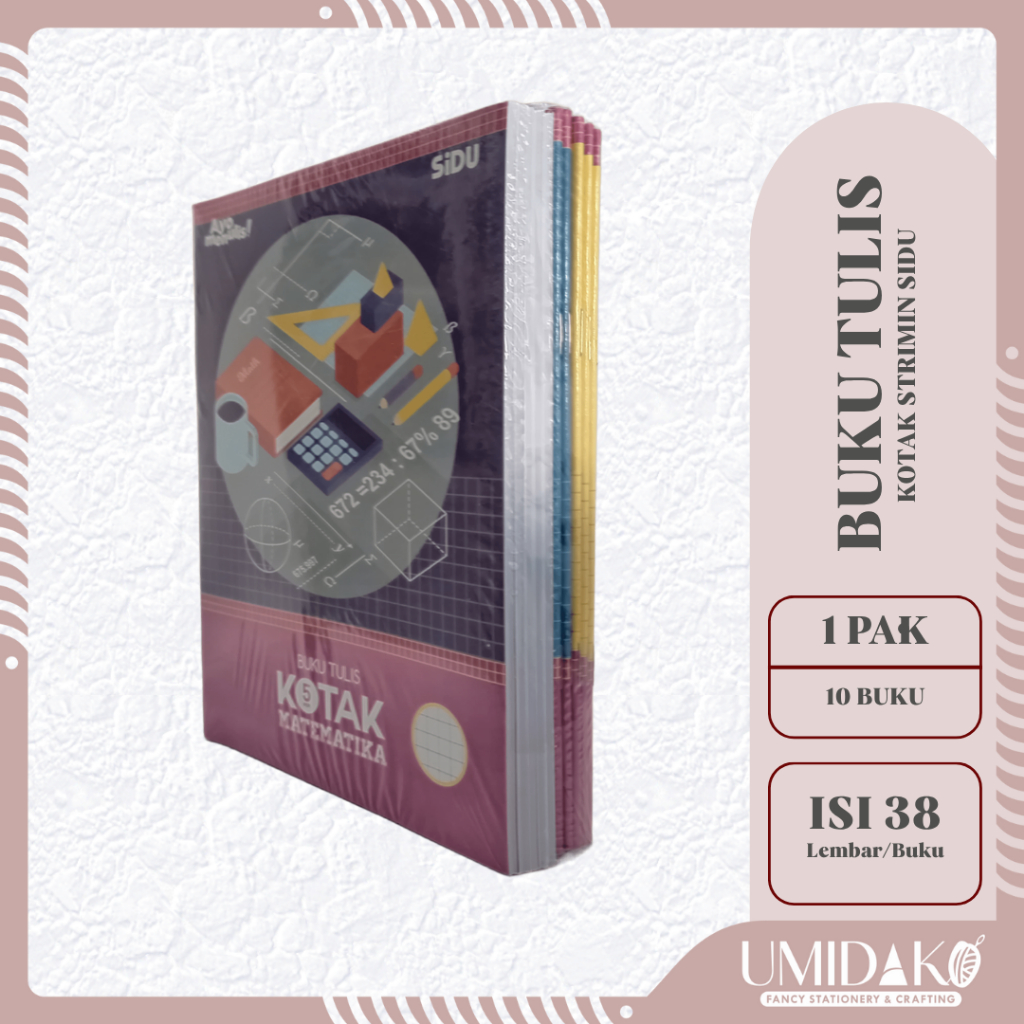 

[UMIDAKO] BUKU TULIS KOTAK KECIL SIDU ISI 38/KOTAK KECIL STRIMIN PCS
