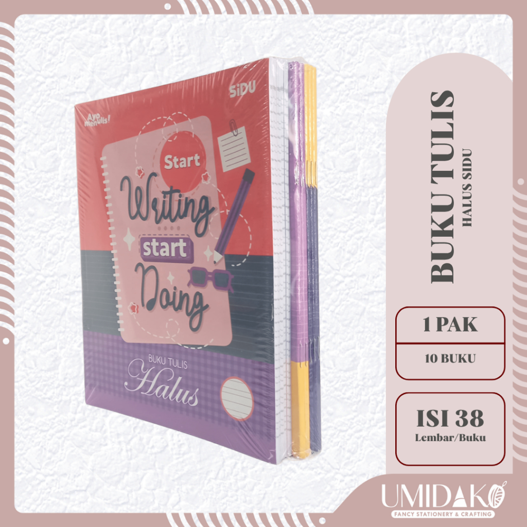 

[UMIDAKO] BUKU TULIS SIDU 38 BUKU HALUS PAK | PACK